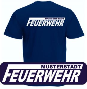 Feuerwehr T-Shirt mit Ortsname Motiv O15