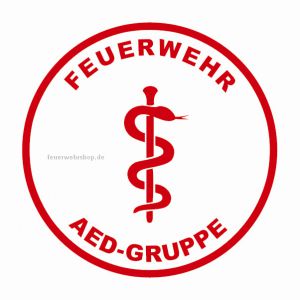 Helmsticker - FEUERWEHR AED-GRUPPE