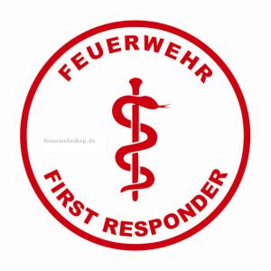 Helmsticker - FEUERWEHR FIRST RESPONDER