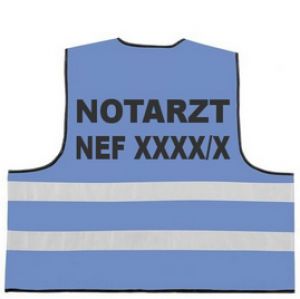 Rettungsdienst Funktionsweste mit Aufdruck NOTARZT / KENNUNG