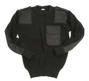 Feuerwehr STRICK-PULLOVER ACRYL SCHWARZ
