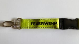 SCHLÜSSELBAND FEUERWEHR NEONGELB