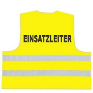 Feuerwehr Funktionsweste mit Aufdruck EINSATZLEITER