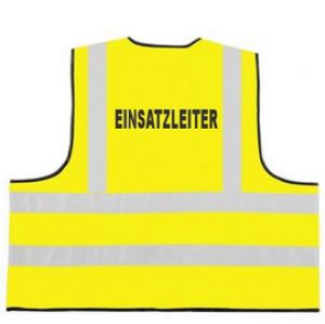 Feuerwehr Funktionsweste mit Aufdruck EINSATZLEITER