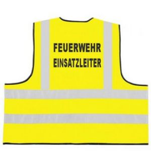 Feuerwehr Funktionsweste 2-zeilig FEUERWEHR / EINSATZLEITER
