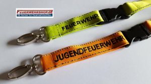 SCHLÜSSELBAND FEUERWEHR NEONGELB oder JUGENDFEUERWEHR ORANGE
