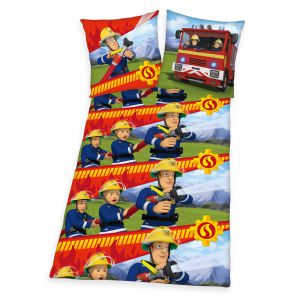 Feuerwehrmann SAM Flanell-Bettwäsche