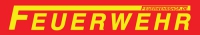 FEUERWEHR-Aufkleber outdoor 3,5 x 21 mit langen F