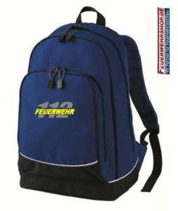 Freizeit Rucksack mit gesticktem FEUERWEHR / 112 Logo