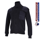 Feuerwehr Premium Strickjacke mit Frontreißverschluss und Rollkragen