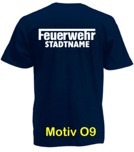 Feuerwehr T-Shirt mit Ortsname Motiv O9