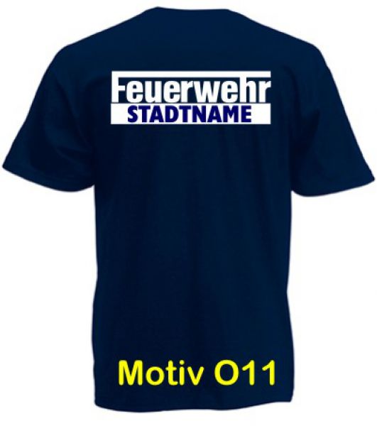 Feuerwehr T-Shirt mit Ortsname Motiv O11